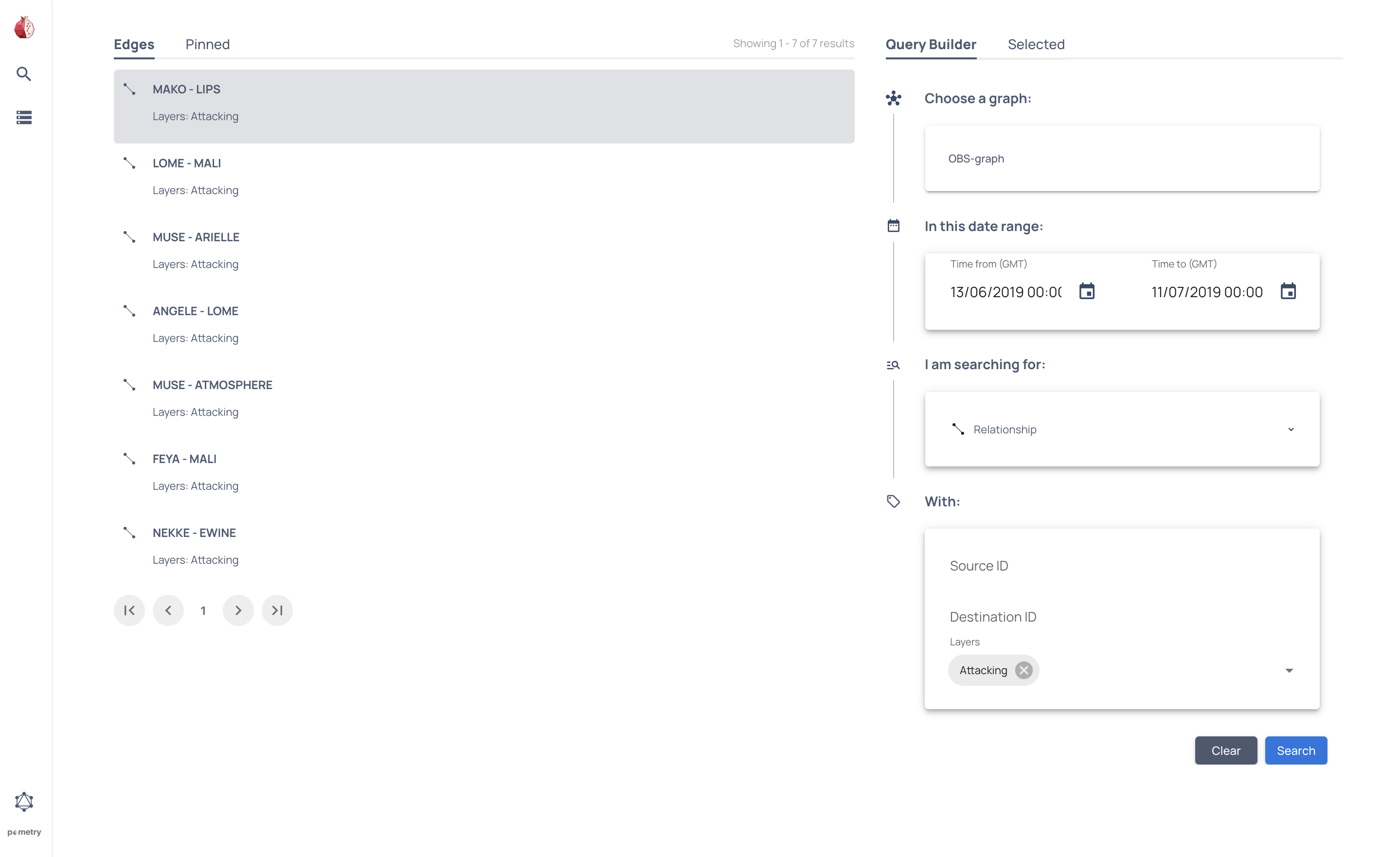 UI Search page